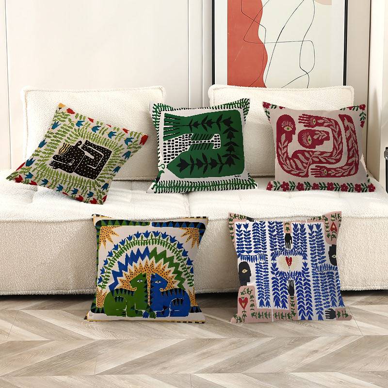 Home Textiles Egypt - Ancient Egypt Tiger Leopard Pillow Anime