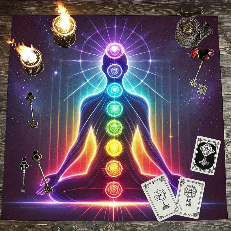 Home And Textiles Today - 1pc Chakra Energy Meditation Journey Tarot