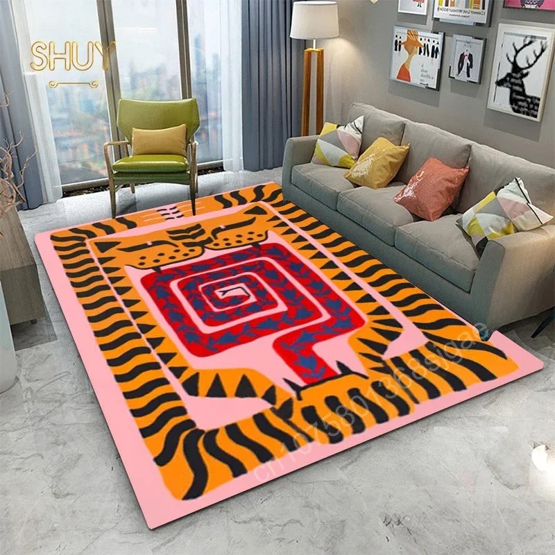 Home Textiles Egypt - Ancient Egypt Abstract Area Rug, Colorful
