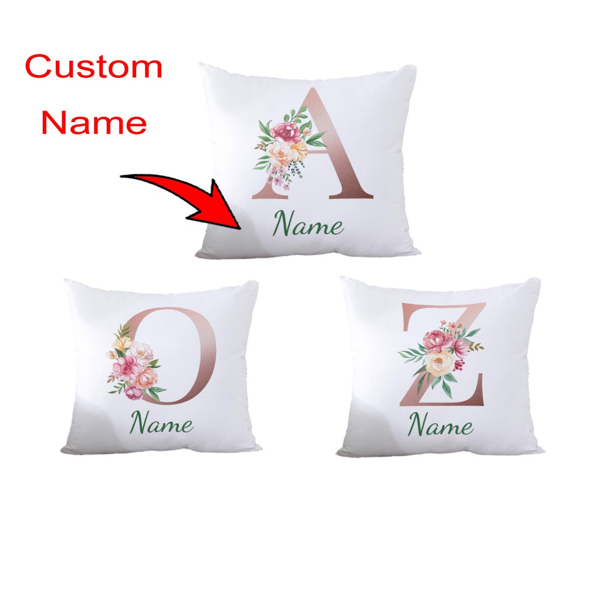 Home And Textiles Today - Customizable with Name Letters Fresh Flowers