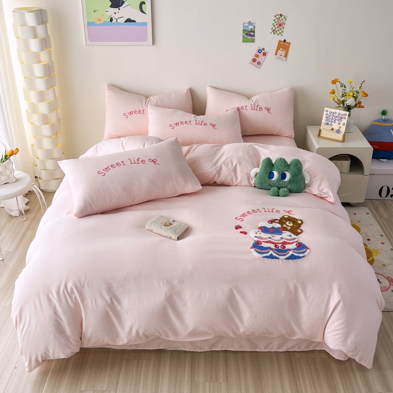 4PC Washed Cotton Towel Set Em - огляд і ціна Home Textiles Towel Set