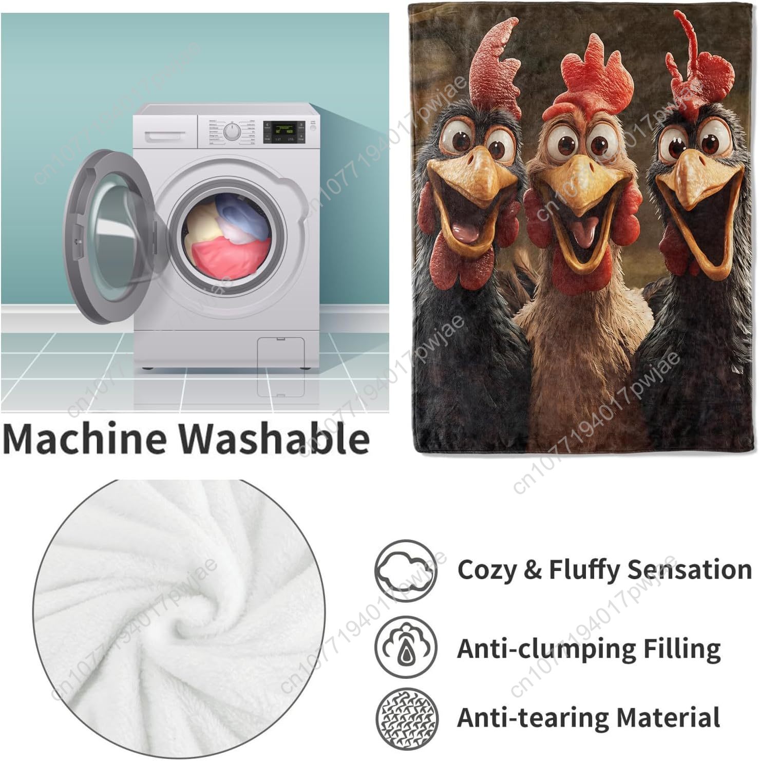 Chickens Blanket Gifts for Wom - огляд і ціна Home Textiles Usa