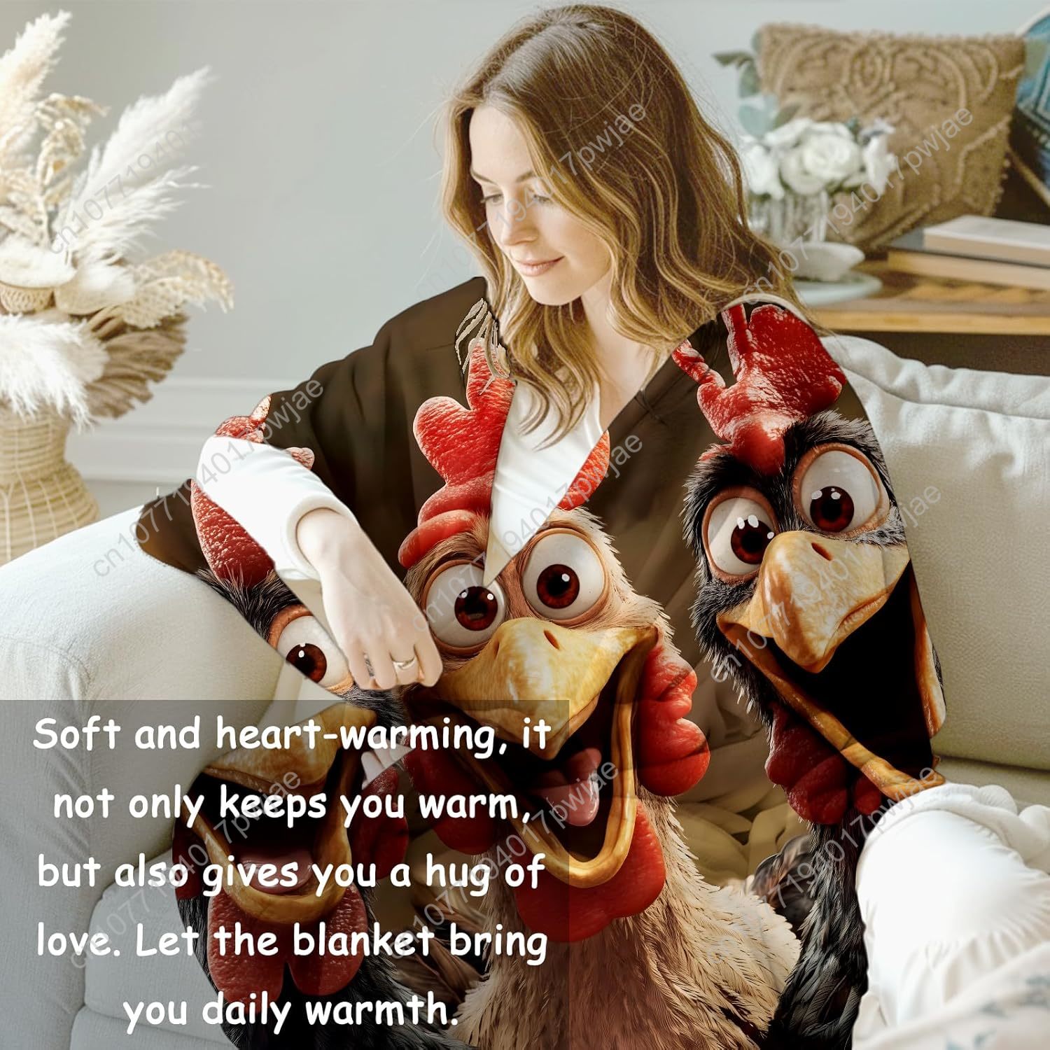 Chickens Blanket Gifts for Wom - огляд і ціна Home Textiles Usa