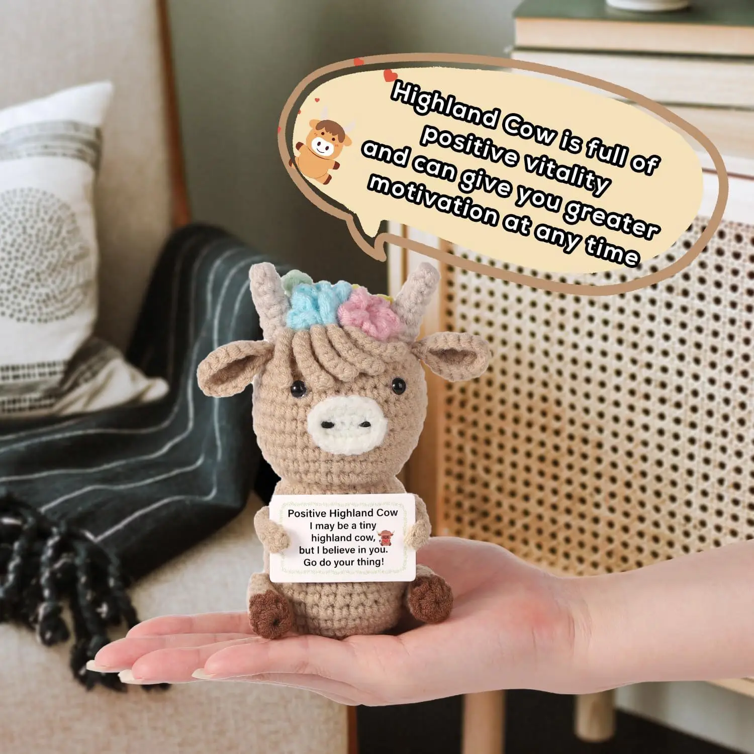 Crochet Emotional Cow Doll Dec - огляд і ціна Home And Textiles Today