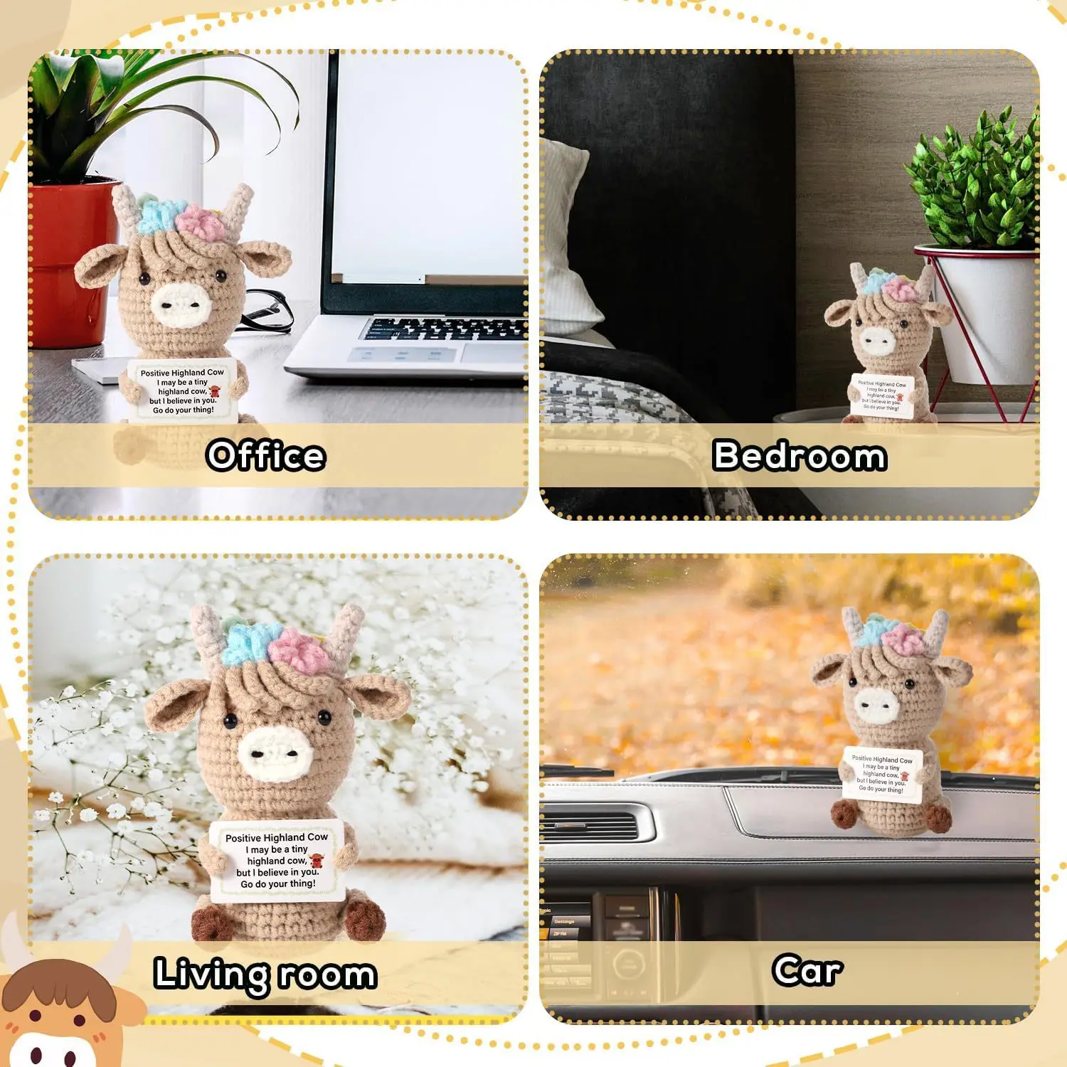 Crochet Emotional Cow Doll Dec - огляд і ціна Home And Textiles Today