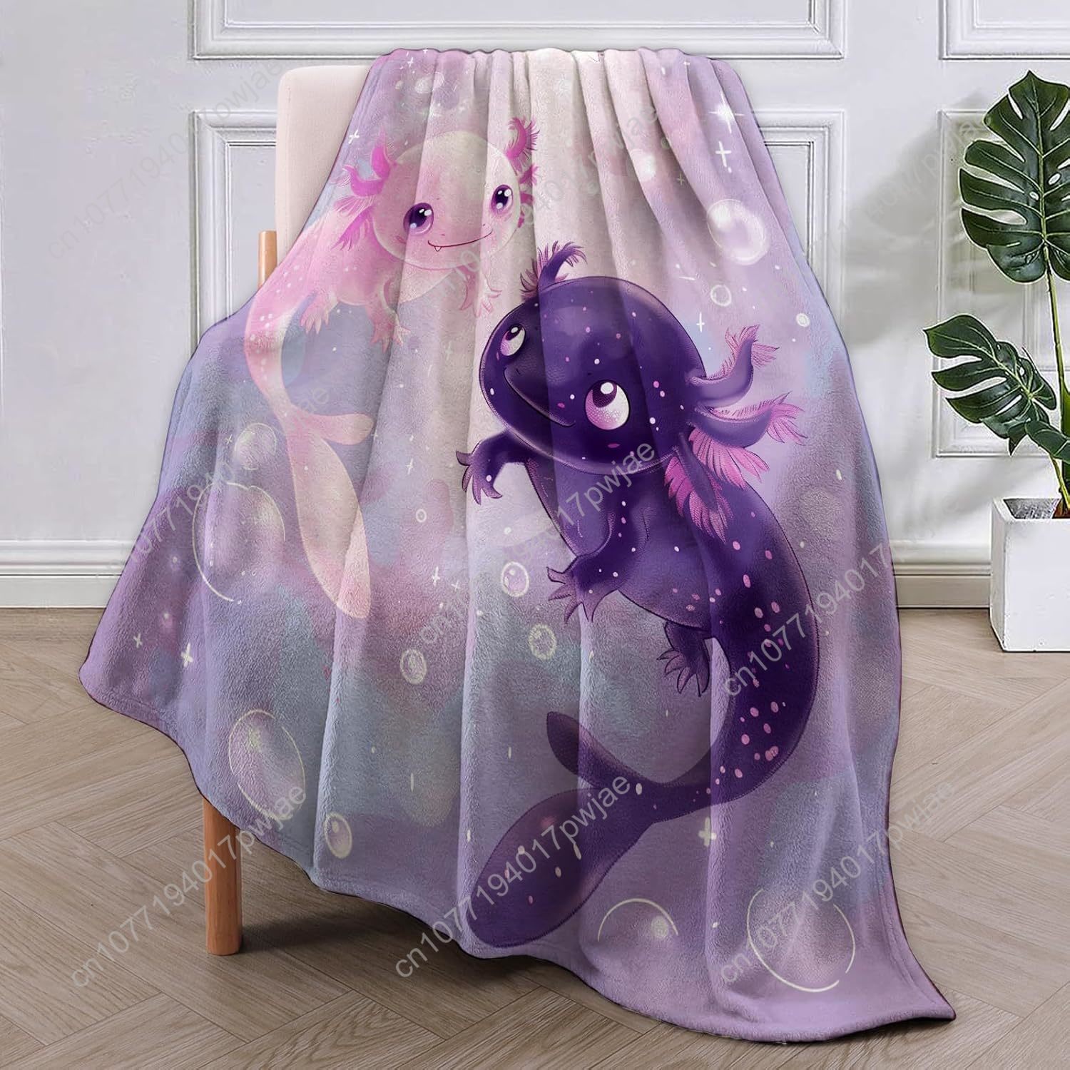 Axolotl Blanket Cute Axolotls  - огляд і ціна Home Textiles Usa