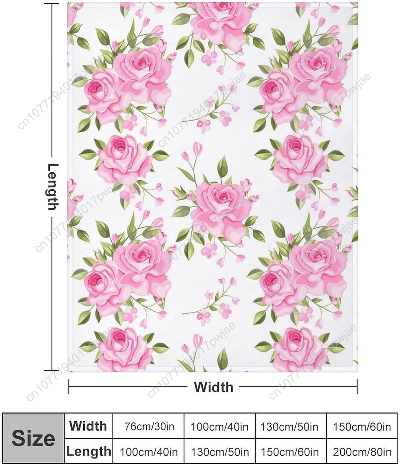 Pink Flower Throw Blanket Flor - огляд і ціна Home Textiles Usa