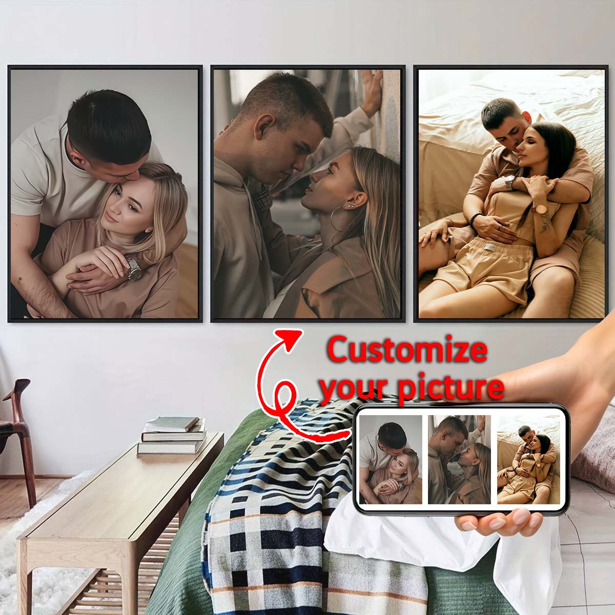Triptych - 2D custom photo woo - огляд і ціна Home Textiles Usa