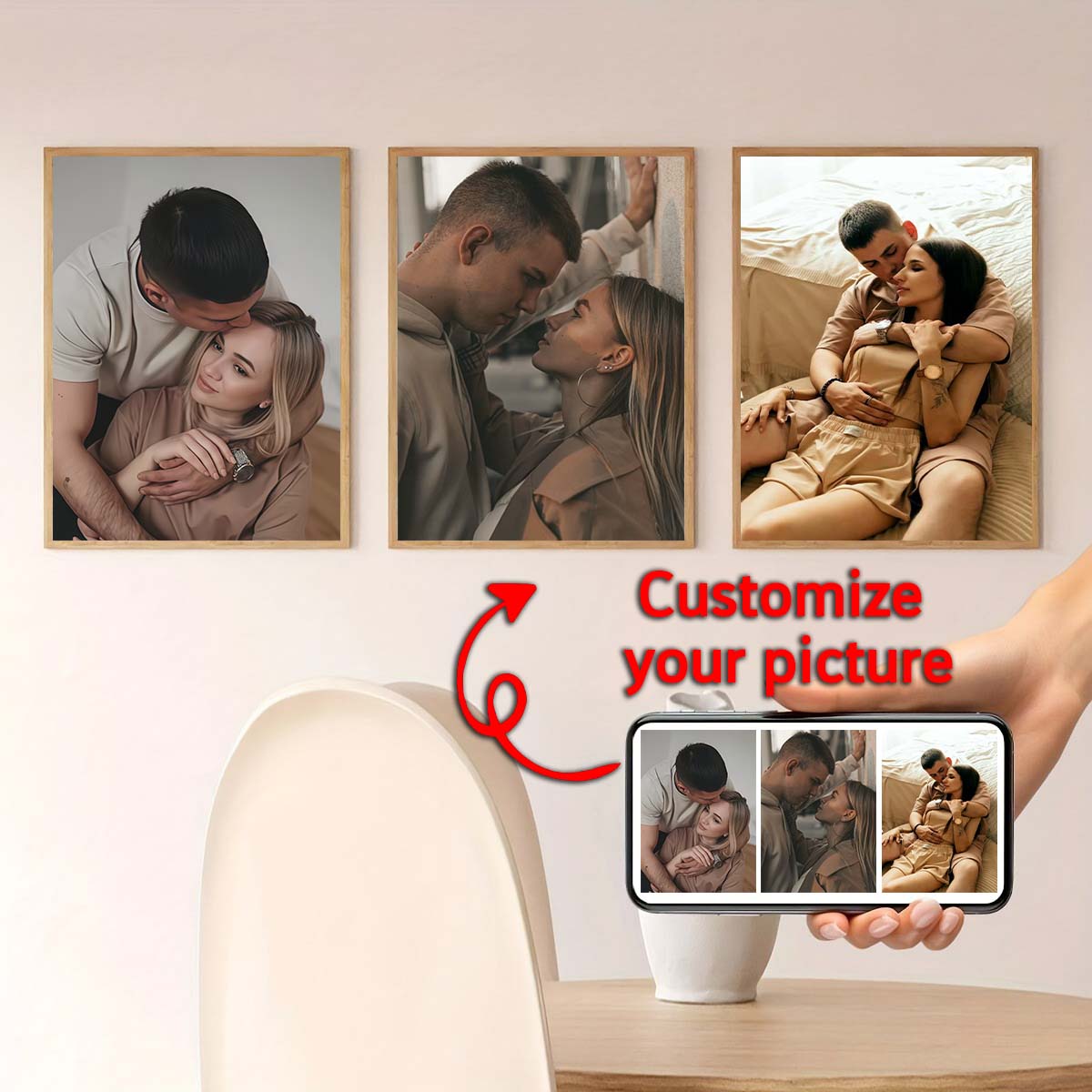 Triptych - 2D custom photo woo - огляд і ціна Home Textiles Usa