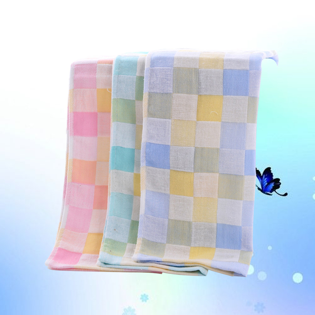 3Pcs Cotton Gauze Face Towels  - огляд і ціна Home Textiles Towel Set