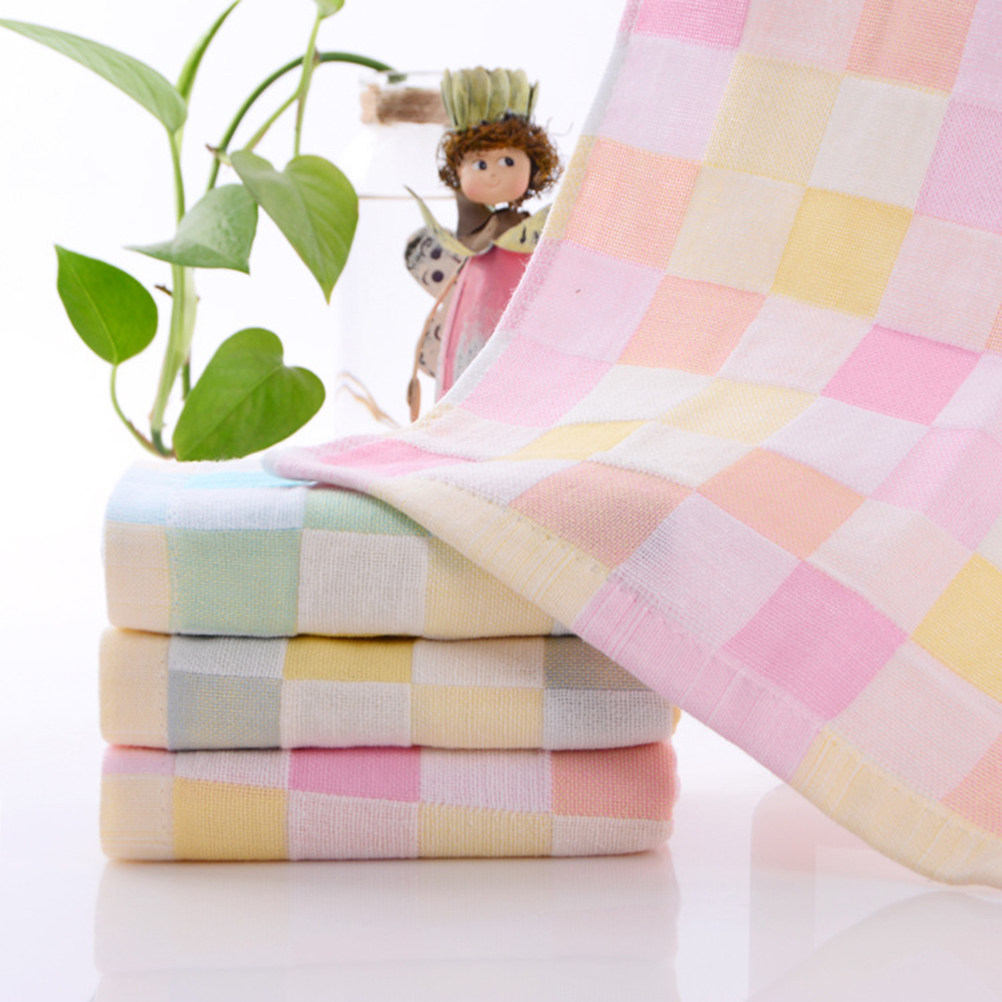 3Pcs Cotton Gauze Face Towels  - огляд і ціна Home Textiles Towel Set