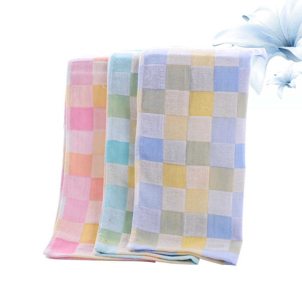 3Pcs Cotton Gauze Face Towels  - огляд і ціна Home Textiles Towel Set