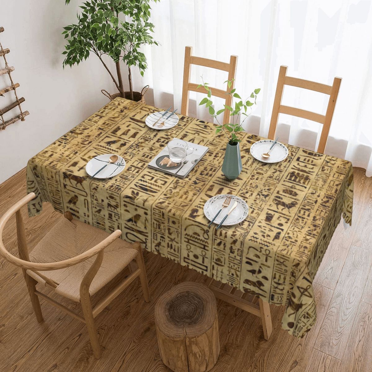 Egyptian Hieroglyphs On Papyru - огляд і ціна Home Textiles Egypt