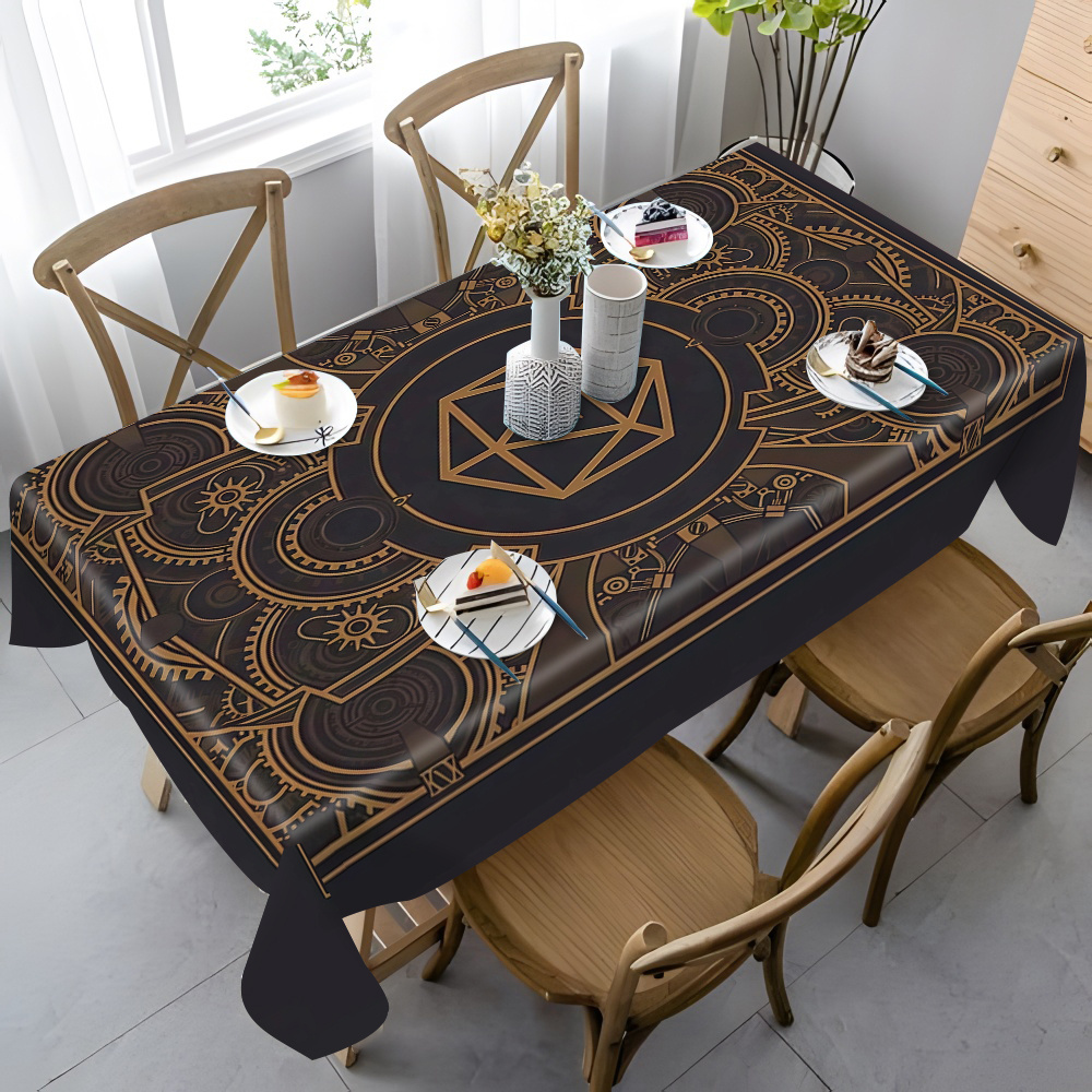 Steampunk Black Golden Gear Pa - огляд і ціна Home Textiles Usa