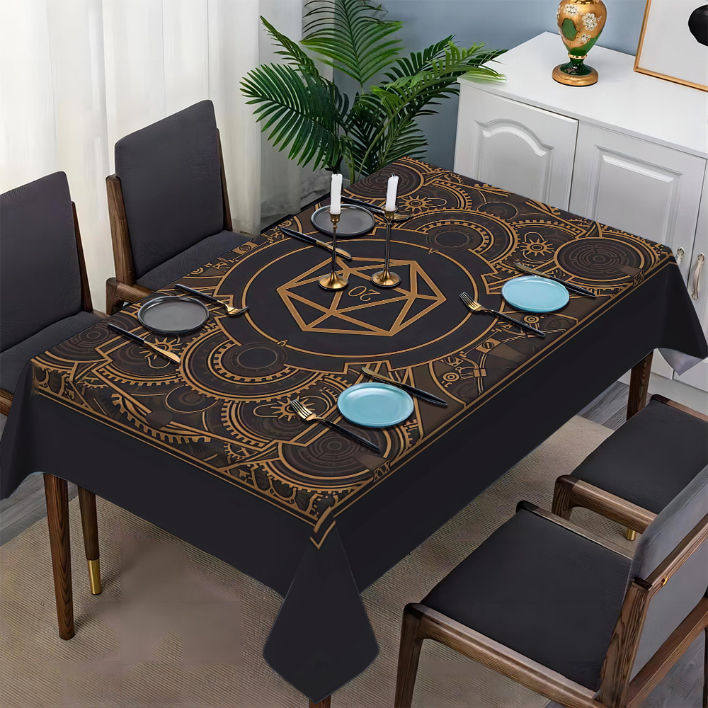 Steampunk Black Golden Gear Pa - огляд і ціна Home Textiles Usa