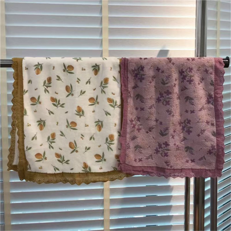 Couple Style Towel With Lace F - огляд і ціна Home Textiles Towel Set
