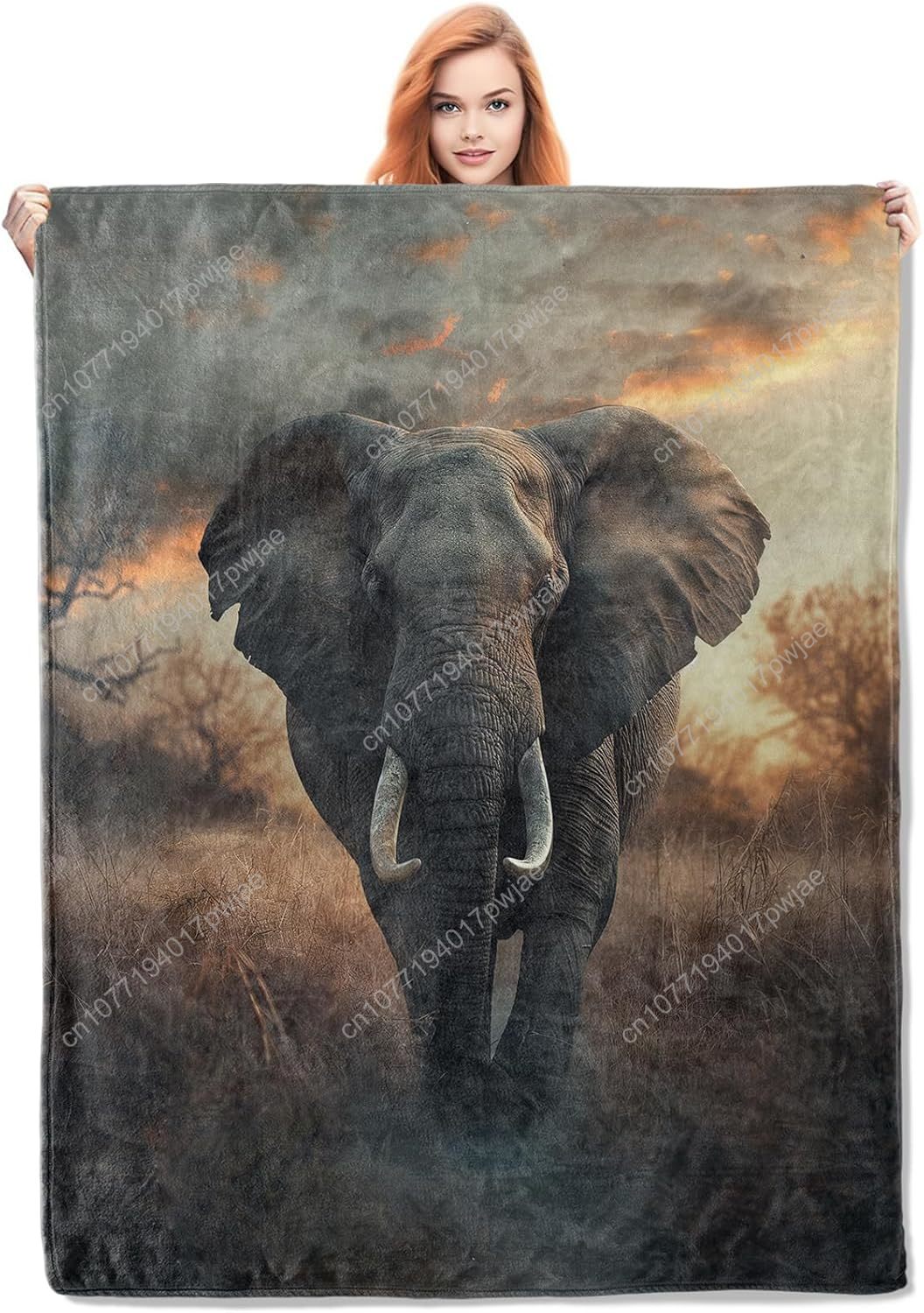 Elephant Fleece Blanket, Reali - огляд і ціна Home Textiles Usa