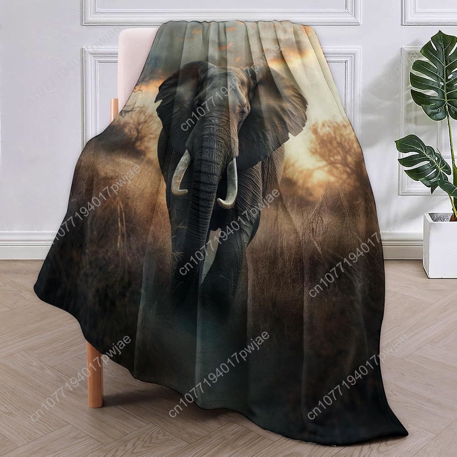 Elephant Fleece Blanket, Reali - огляд і ціна Home Textiles Usa