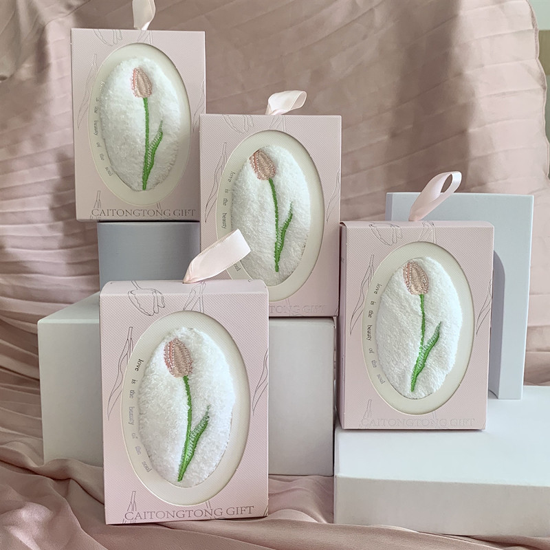 Embroidered Tulip Hand Towel S - огляд і ціна Home Textiles Towel Set