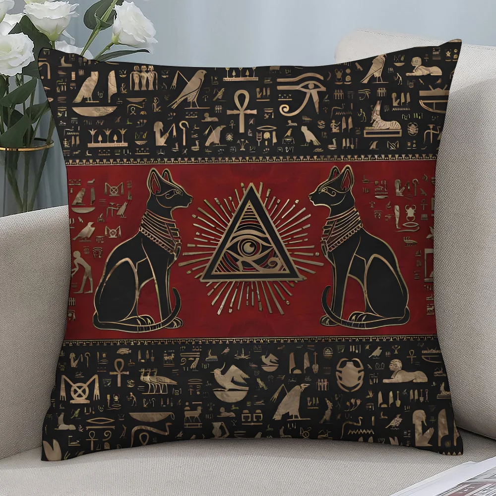 Ancient Egypt Anubis Pillow Ca - огляд і ціна Home Textiles Egypt