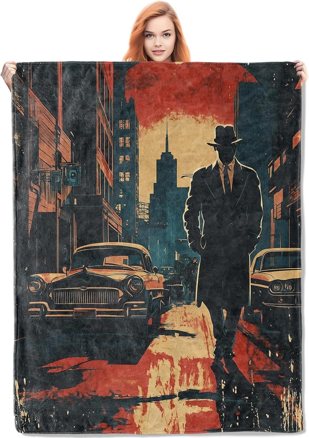 Noir Detective Blanket Gifts f - огляд і ціна Home Textiles Usa