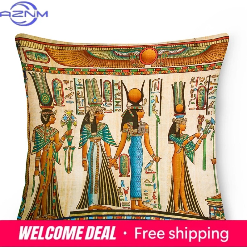 Egyptian Cushion Cover Ancient - огляд і ціна Home Textiles Egypt