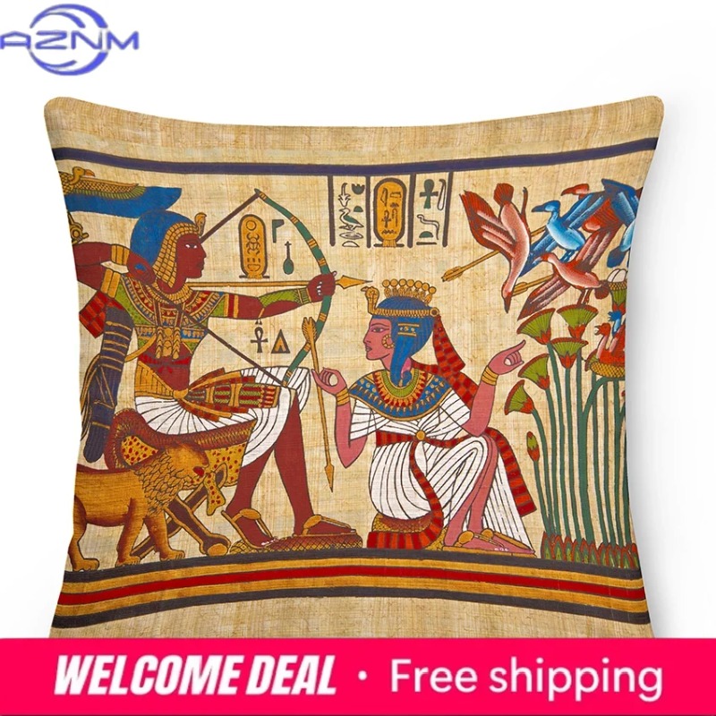 Egyptian Cushion Cover Ancient - огляд і ціна Home Textiles Egypt